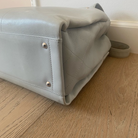 Chanel Coco Mark Caviar Skin Tote Bag Gray/Silver with silver hardware - Picture 12 of 15